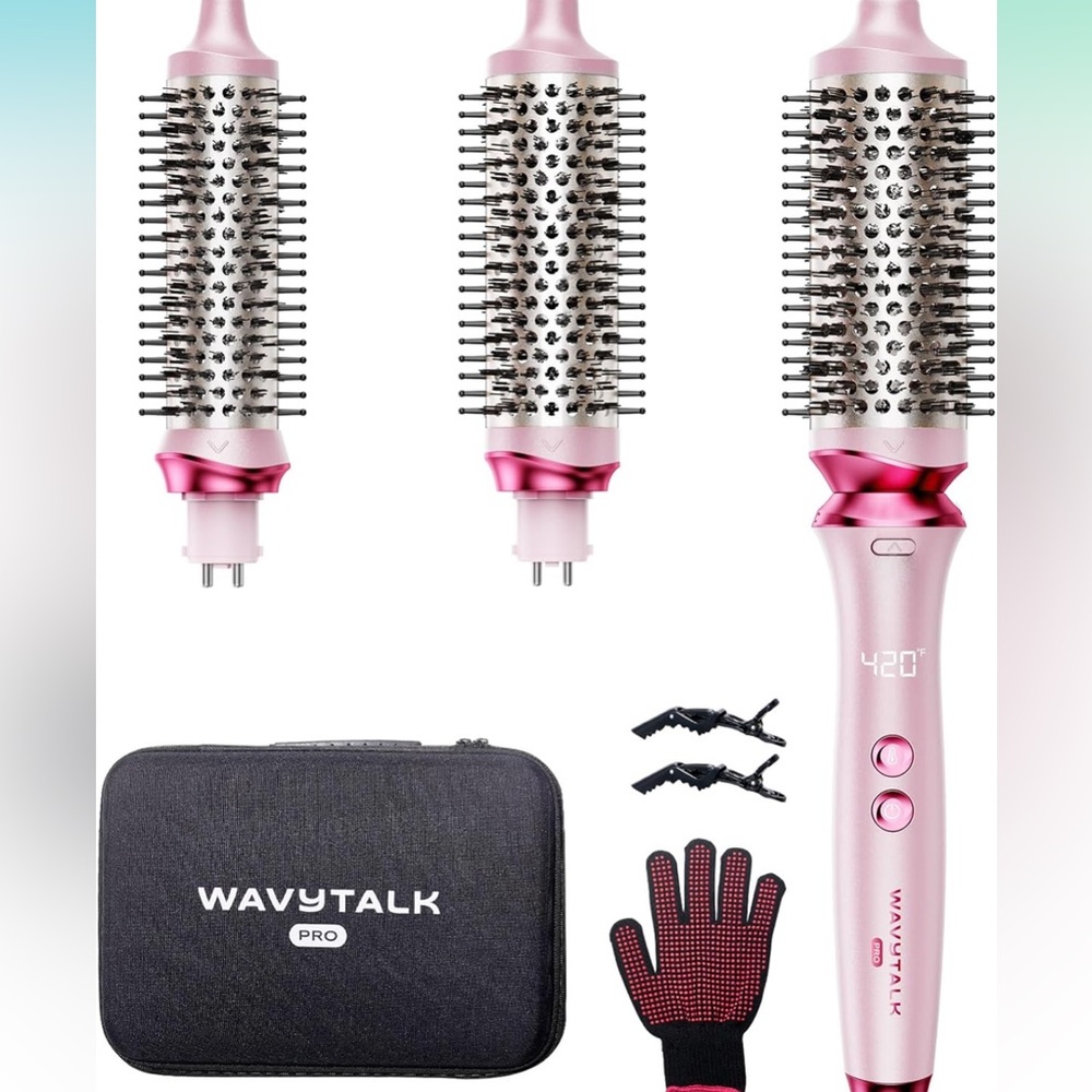 WavyTalk Pro curling iron roller set